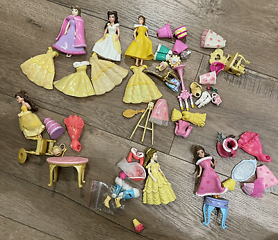 #ad disney 4in doll princess bundle Lot Accessories Dresses Furniture￼ $19.95