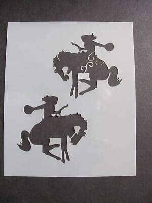#ad L174 Bucking Cowgirls Stencil Mylar Multiple Sizes Airbrush Durable Made USA* $8.95
