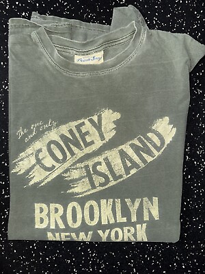 #ad CONEY ISLAND BROOKLYN BEACH SHOP — Green — XL — 2012 — Spot On Front $10.40