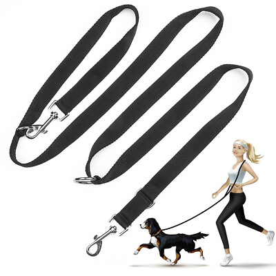 #ad Long Dog Lead Police Style Leash Multi Function Double Ended Obedience Training $10.90