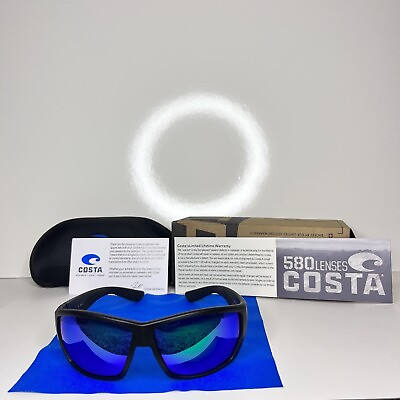 #ad Costa Del Mar Tuna Alley Sunglasses for Men Black Blue 580p Polarized Lens $59.99