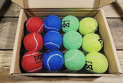 #ad Dog Run amp; Catch Pet Tennis Balls Pack of 12 2.5 inch multiple colored balls. $19.99