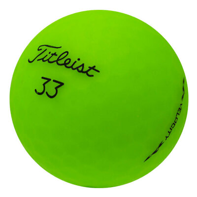 #ad 48 Titleist Velocity Matte Green Mint Used Golf Balls AAAAA *In a Free Bucket * $84.97