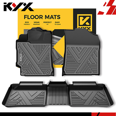 #ad KYX Floor Mats Liners For 2012 2017 Toyota Camry All Weather TPE Waterproof $54.99