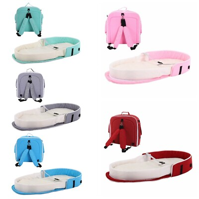 Portable Bassinet For Baby Foldable Baby Bed Travel Indoor Bed Backpack Bed $22.99