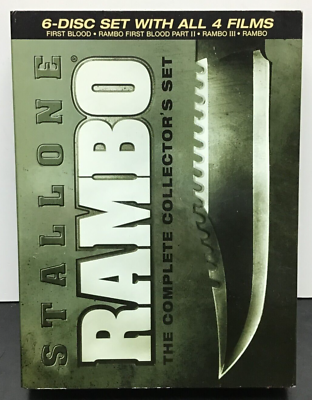 #ad RI2 Stallone Rambo: The Complete Collectors Set DVD 2008 6 Disc Set $7.99