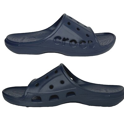 #ad Crocs Mens Baya Slide Sandal Size 13 Blue Water Friendly Lightweight amp; Comfy $34.99
