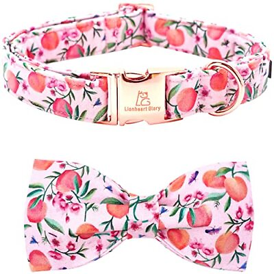#ad #ad Dog Collar with Bow Tie Pink Dog Collar Girl Soft Small Pack of 1） Peach $25.30