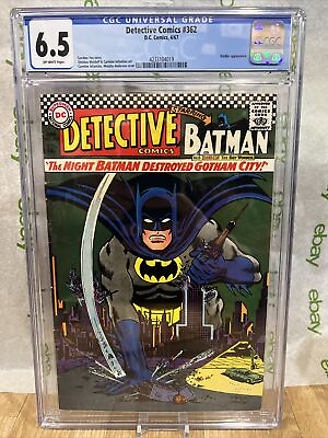 #ad Detective Comics #362 CGC 6.5 OW DC Comics 4 67 1967 Batman Riddler Appearance $99.99