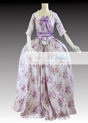 #ad Georgian Bridgerton Colonial Lady Princess Queen Dress Halloween Costume 393 $195.00