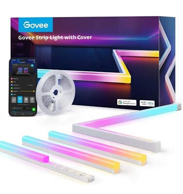 #ad Govee RGBIC LED Strip Lights 16.4ft with Covers Smart Work Rgbic $115.00