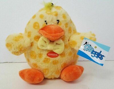 #ad Bow Tie Buddies Colorful Soft Plush Squeaking Chick $10.99