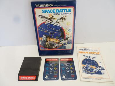 #ad Mattel Intellivision Video Game SPACE BATTLE Complete w Inlays amp; Manual $8.96