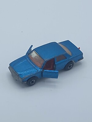 #ad Rare Colors Matchbox Superfast Mercedes 450 SEL #56 1979 Blue amp; Red Interior $75.00