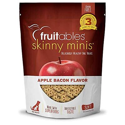 #ad Fruitables Skinny Mini Healthy Treats for Dogs Corn and Soy Apple Bacon 12 oz $14.69