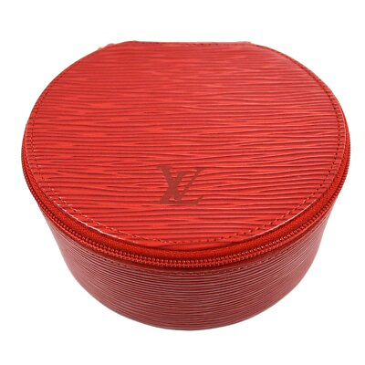 #ad Louis Vuitton Red Epi Ecrin Bijou 12 Jewelry Case Pouch M48207 161509 $259.20