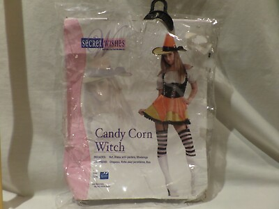SECRET WISHES COSTUMES FOR PLAYFUL ADULTS quot;CANDY CORN WITCHquot; SIZE M $35.00