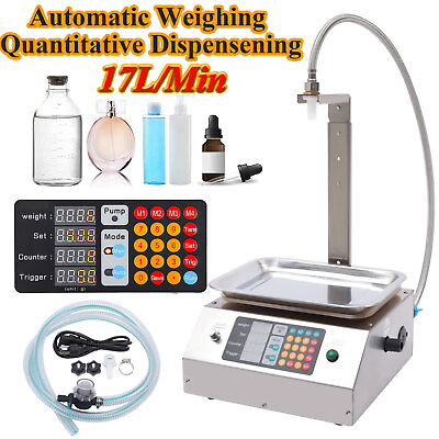 #ad Liquid Filling Machine Automatic Large Flow Rate Bottle Filler Microcomputer Con $306.85