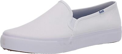 #ad Keds Womens Anchor Slip Leather SneakersWhite Leather10 $111.72