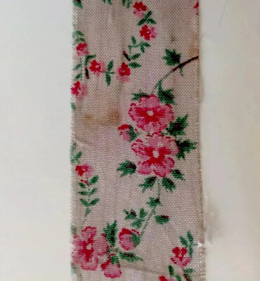 #ad Antique Ribbon Pink Shabby Flowers Floral Hat Doll Distressed Sewing $37.74