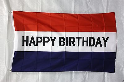 #ad HAPPY BIRTHDAY flag 3x5 banner sign FREE ship BIRTHDAY COOKOUT REUNION $8.88