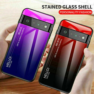 #ad New Case Tempered Glass Shockproof Slim Cover For Google Pixel 6 6 Pro $7.30