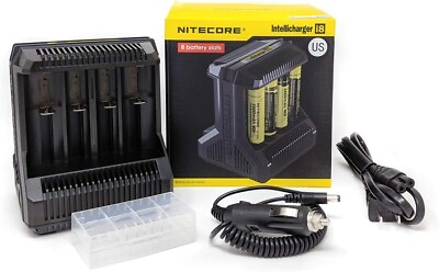 #ad NITECORE I8 INTELLIGENT UNIVERSAL BEST BATTERY CHARGER CHARGER $49.99