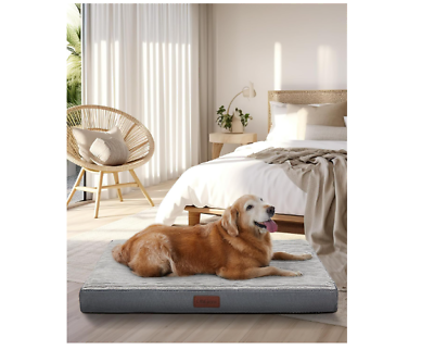 #ad quot;Large Orthopedic Dog Bed Gray Waterproof amp; Machine Washablequot; $32.45