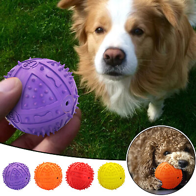 #ad Dog Squeaky Balls Toys For Aggressive Chewers Large Breed Balls Interactive Dog $9.99