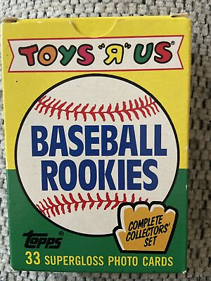 #ad TOPPS 1989 Toys R Us Baseball Rookies Set 33 Supergloss Photo Cards in Box $5.00