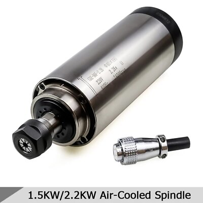 #ad 1.5KW 2.2KW 110V 220V 380V Air Cooled Spindle Motor For CNC Engraving Machine $245.10