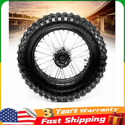 #ad 14quot; Fit 125cc Dirt Pit Bike Apollo Taotao Rear Wheel Rim 90 100 14 Tire Assembly $84.55