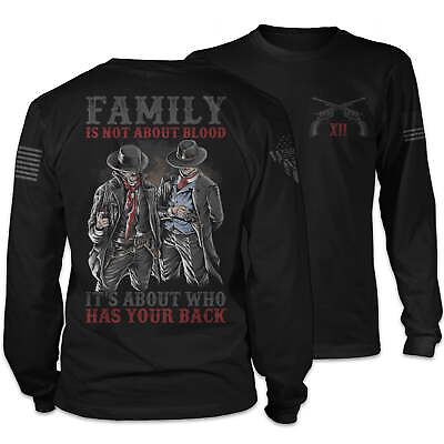 #ad Family Long Sleeve Patriotic Shirt American Pride Veteran Support Tee $37.99