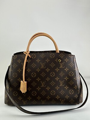 #ad Authentic Louis Vuitton Montaigne MM Monogram Canvas Shoulder Handbag $2100.00