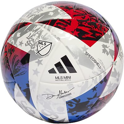 #ad #ad adidas MLS Mini Soccer Ball White Blue Red 3 $13.99