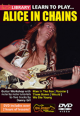 #ad Lick Library LEARN TO PLAY ALICE IN CHAINS Guitar Instructional Video DVD Lesson $23.95