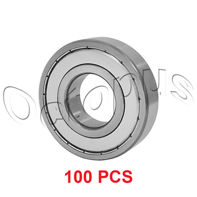 #ad 100PC R4 ZZ ABEC3 Metal Shielded Deep Groove Ball Bearing 6.35x15.875x4.97 mm $74.99