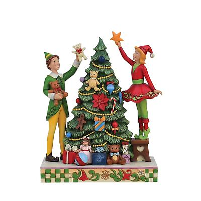 #ad Jim Shore Elf: Buddy and Jovie Elf Decorating Figurine 6013939 $131.03