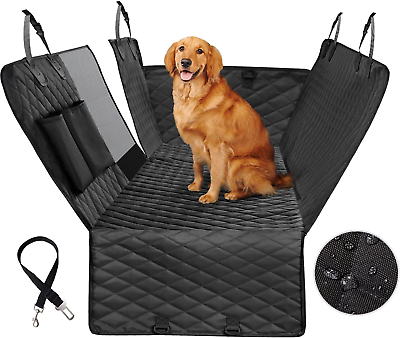 #ad Dog Seat Cover for Back Seat 100% Waterproof Dog Car Seat Covers with Mesh Wind $53.87