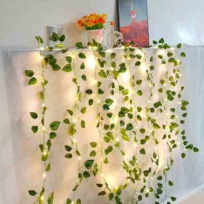 #ad Artificial ivy wall home decorative plants vines greenery garland hanging $5.99