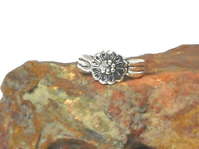 #ad Adjustable Flower TOE RING Sterling Silver 925 Gift Boxed GBP 7.99