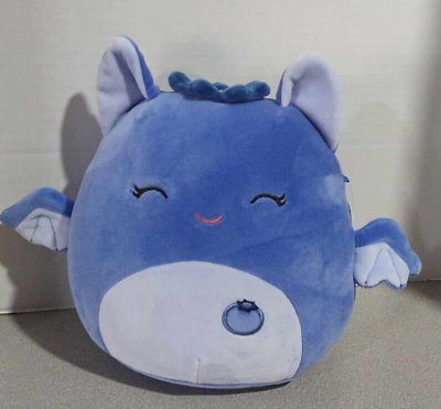 #ad Squishmallows 2023 Fruit Animal Squad 8quot; Bessie the Blueberry Bat Plush Doll $12.99