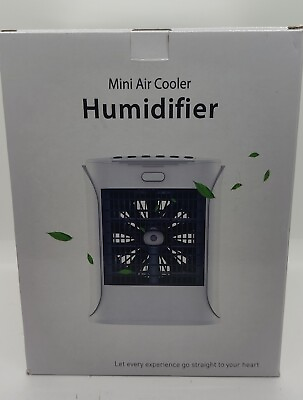 #ad Mini Air Cooler Humidifier 4 functions USB Ambient Light Settings Seven Colors $25.89