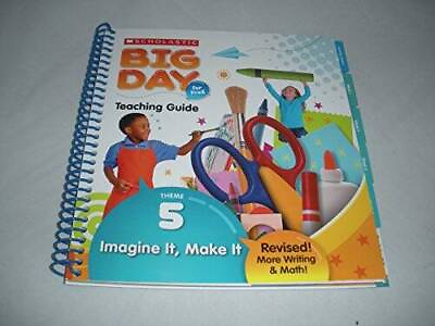 #ad Scholastic Big Day for PreK Theme 5: Imagine It Make It Teaching Guide GOOD $61.36