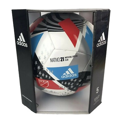 #ad Adidas NATIVO MLS 2021 Soccer Match Ball Size 5 $21.50