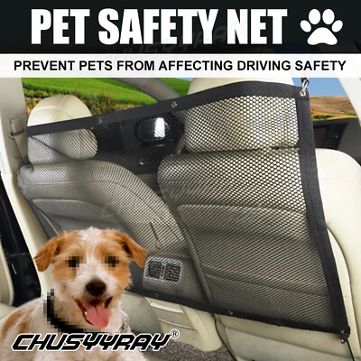 Car Truck Back Seat Pet Safety Travel Isolation Net Dog Barrier Mesh 115x62cm $16.86