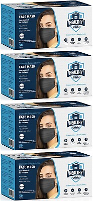#ad 100 200 PCS Black Face Mask Mouth amp; Nose Protector Respirator Masks USA Seller $10.88