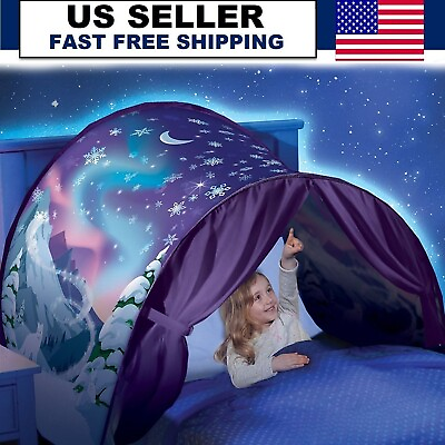 Fancy Dream Tents Kid Child Unicorn Space Foldable Tent Indoor Bed House Tent US $12.99