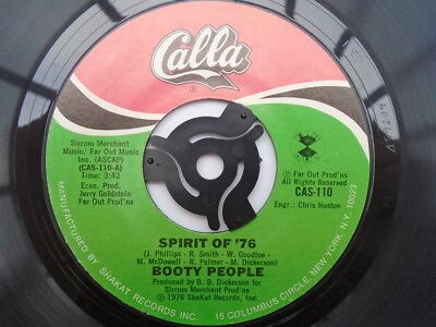 #ad Booty People Spirit Of 76 7quot; Calla CAS110 EX 1976 US pressing Spirit Of 76 Anyw GBP 5.51