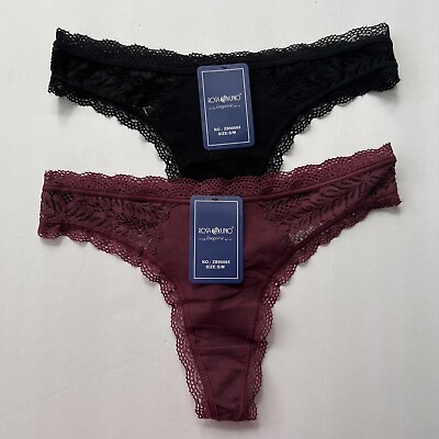 #ad Set 2 Cotton Sexy Women Thong Panties Rosa Junio Lingerie Underwear Size S M $4.50